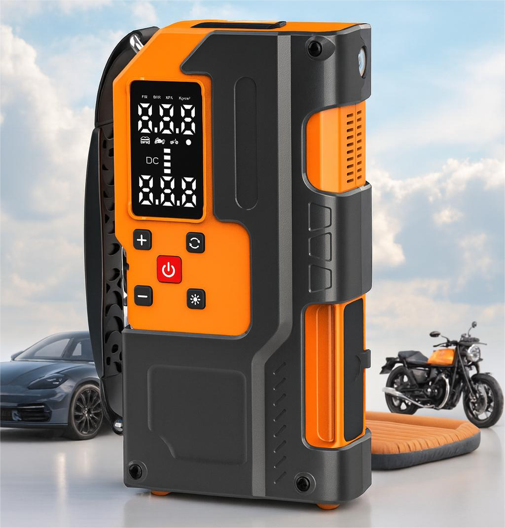 Tinybeats 12V Jump Starter with Air Compressor, 10000mAh Portable Car Battery Booster